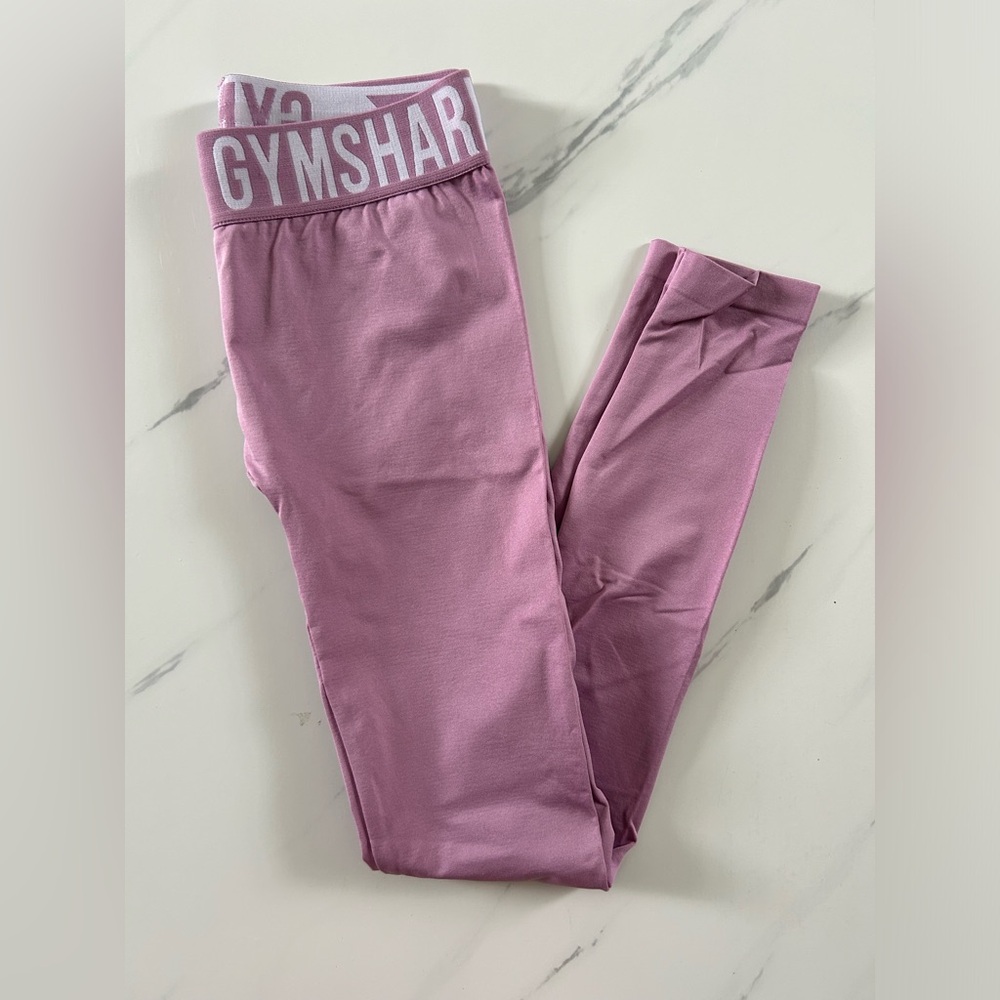 Pink/purple Gymshark seamless workout leggings size XS